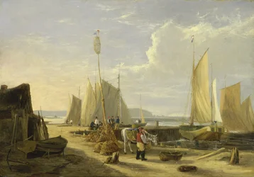 Scène de port sur l