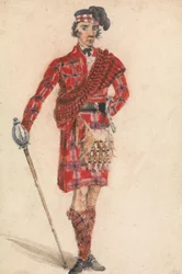 Écossais avec épée; Costume moderne d