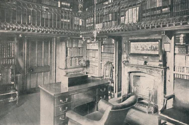 Le bureau de Sir Walter Scott, Abbotsford, 1904