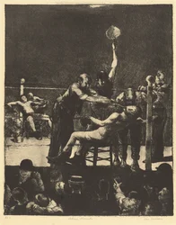 Entre les rounds, grande, première pierre