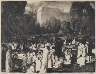 Dans le parc, lumière, 1916