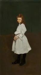 Petite fille en blanc Queenie Burnett, 1907