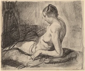 Fille nue allongée, 1919