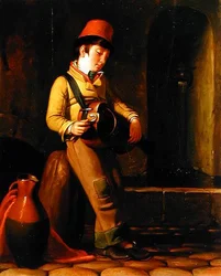 Musicien savoyard, vers 1836