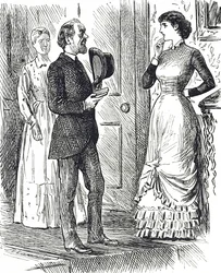 Caricature représentant un type différent de compteur de gaz en usage
