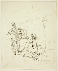 Whistler dans un taxi Hansom