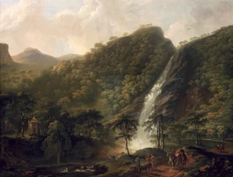 Vue de la cascade de Powerscourt