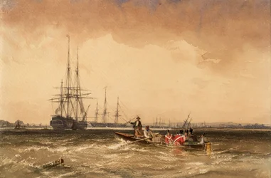 Sur la Medway (Marines se rendant à l