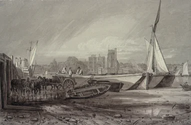 Palais de Lambeth et église depuis Millbank