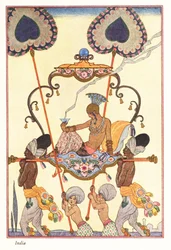 Une noble femme brûle de l