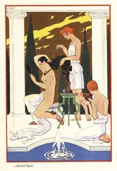 Une esclave verse de l