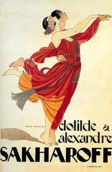 Danseurs Clotilde et Alexandre Sakharoff 1921 (affiche)