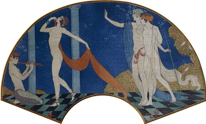 Figures dansantes sur une terrasse