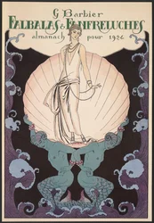 Falbalas et Fanfreluches, Almanach pour 1924, couverture, par George Barbier, impression