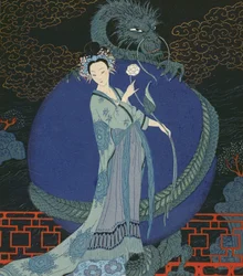 Dame avec un dragon