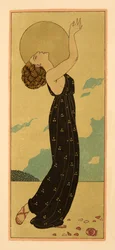 Les Mystères, illustration de Les Chansons de Bilitis, par Pierre Louys, pub. 1922