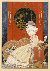 Lettre. Une femme lisant une lettre.