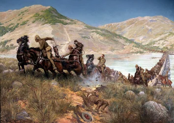 Dernière traversée de la Tugela par Buller, février 1900