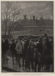 Demi-mât haut, aube à Osborne, 23 janvier