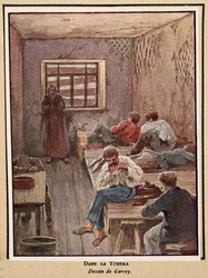 Dans la Tchéka; tiré de Histoire des Soviets, pub. 1922