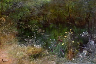 Un lac avec des naïades