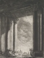 Vue du vestibule de Santa Maria Maggiore à Rome, 1765-67
