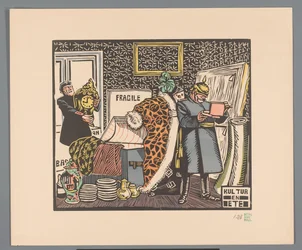 Soldats pillant une maison (Kultur en ete)