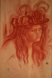 Jeune Fille avec un Chapeau