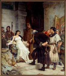 Un stigmate au Moyen Âge, 1885, H. 2,6 x 3 m, Musée des Beaux-Arts de Nantes