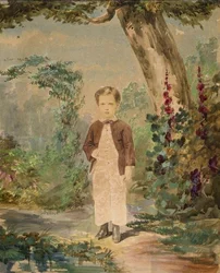 Aquarelle par Georges Penabert (1858) (A)