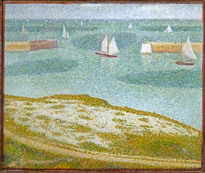Entrée du port (huile sur toile)