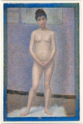 Modèle, vue de face (huile sur toile)