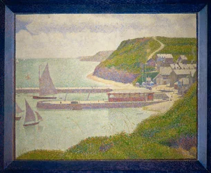 Port-en-Bessin, avant-port, haute maree (oil on canvas)