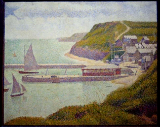 Port en Bessin, avant-port, marée haute