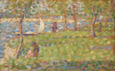 Étude pour La Grande Jatte, 1884-1885