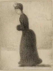 Femme avec un manchon, vers 1884