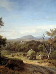 Scène de campagne (détail gauche)
