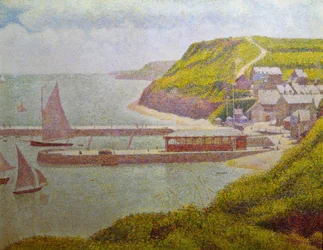 Port-en-Bessin, avant-port, marée haute (Calvados)