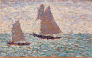 Deux voiliers à Grandcamp