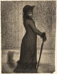 Woman Strolling (Une élégante)