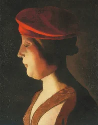 Tête de femme; un fragment