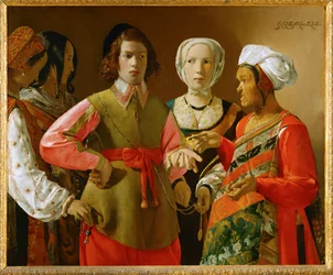 caissier (peinture sur toile)