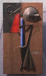 Construction colorée de matériaux, numéro 7