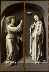 Archange Gabriel ; La Vierge Annonciate, c.1510 (huile sur panneau de chêne)