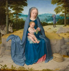 Repos pendant la fuite en Égypte, vers 1510