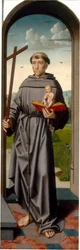 Le retable de Sainte-Anne : Saint Antoine de Padoue [panneau de droite], vers 1500-1520 (huile sur panneau)