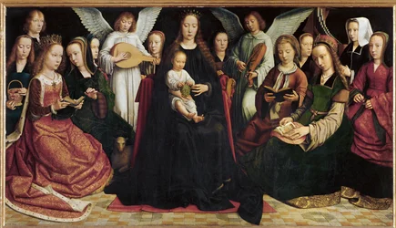 La Vierge parmi les vierges (peinture sur toile)