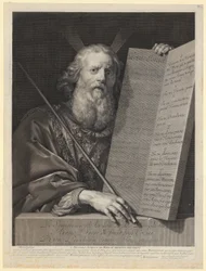 Moïse avec les tables de la loi