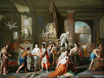 Apelles peint Campaspe