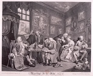 Mariage à la mode, 1745, planche I